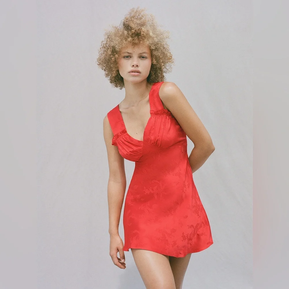 Realisation Par Red Mini Dress - Picture 1 of 6